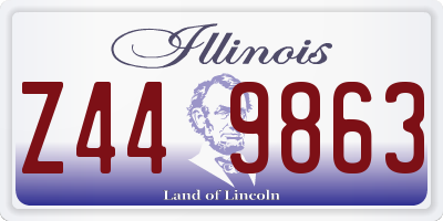 IL license plate Z449863