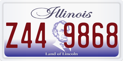 IL license plate Z449868