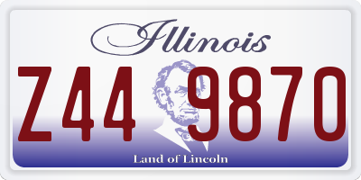 IL license plate Z449870