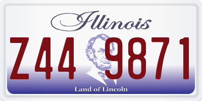 IL license plate Z449871