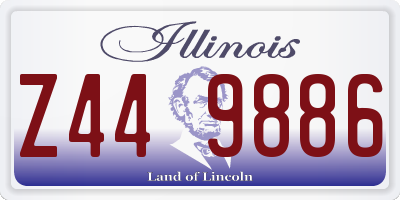 IL license plate Z449886