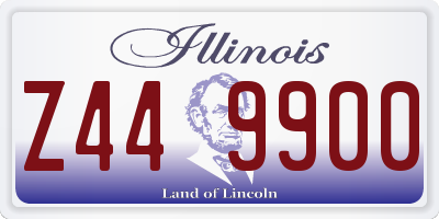 IL license plate Z449900