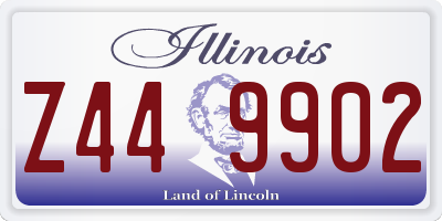 IL license plate Z449902
