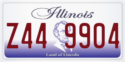 IL license plate Z449904