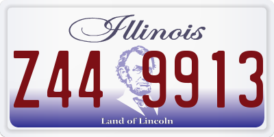 IL license plate Z449913
