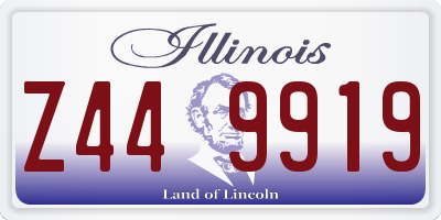 IL license plate Z449919