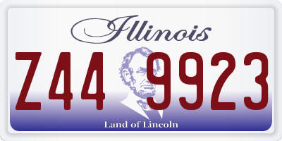 IL license plate Z449923