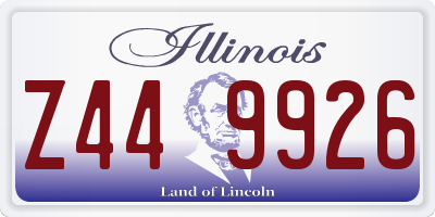 IL license plate Z449926