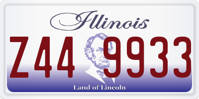 IL license plate Z449933