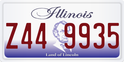 IL license plate Z449935