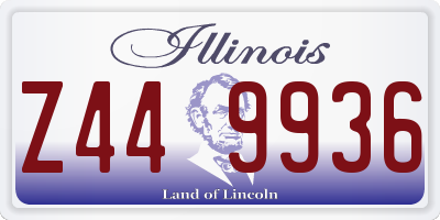 IL license plate Z449936