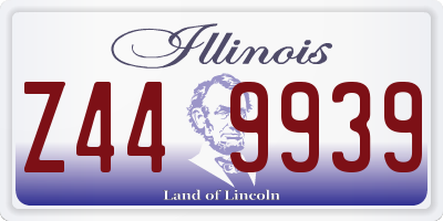 IL license plate Z449939