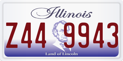 IL license plate Z449943
