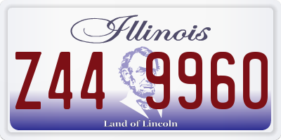 IL license plate Z449960