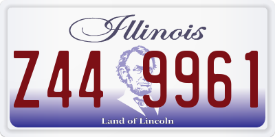 IL license plate Z449961