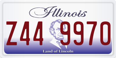IL license plate Z449970