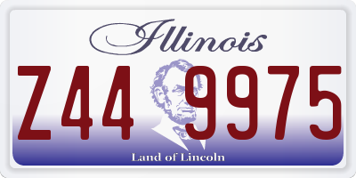 IL license plate Z449975