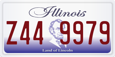 IL license plate Z449979