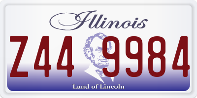 IL license plate Z449984