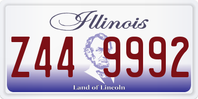 IL license plate Z449992