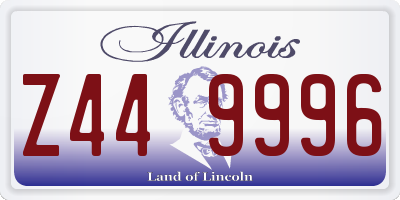 IL license plate Z449996