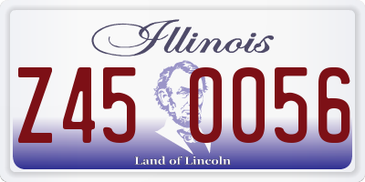 IL license plate Z450056