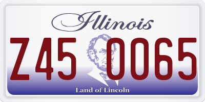 IL license plate Z450065