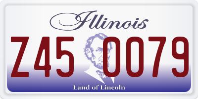 IL license plate Z450079