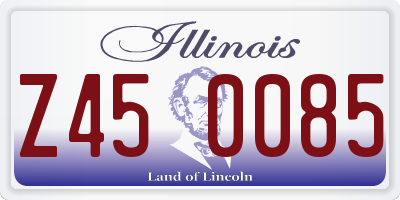 IL license plate Z450085