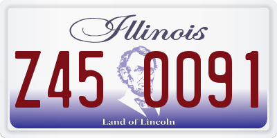 IL license plate Z450091