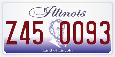 IL license plate Z450093