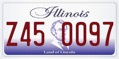 IL license plate Z450097