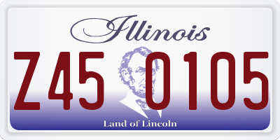 IL license plate Z450105