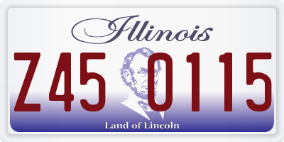 IL license plate Z450115