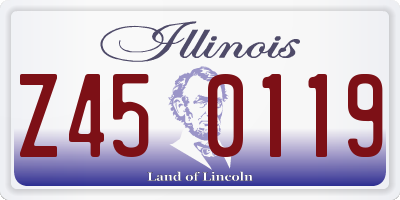 IL license plate Z450119