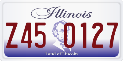 IL license plate Z450127