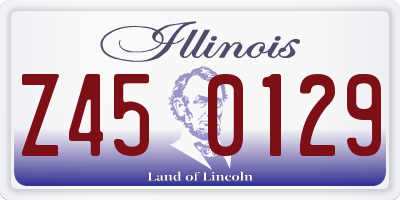 IL license plate Z450129