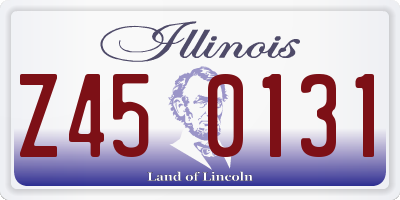 IL license plate Z450131