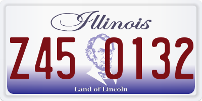 IL license plate Z450132