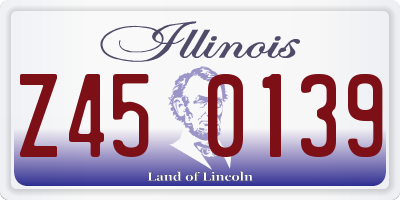 IL license plate Z450139