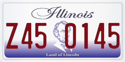 IL license plate Z450145
