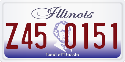 IL license plate Z450151