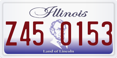 IL license plate Z450153