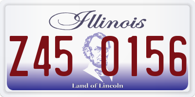 IL license plate Z450156