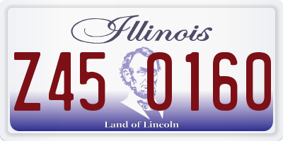 IL license plate Z450160