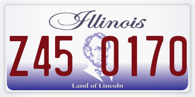 IL license plate Z450170