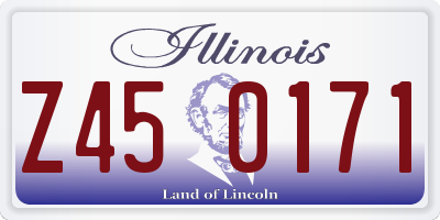 IL license plate Z450171
