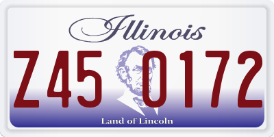 IL license plate Z450172