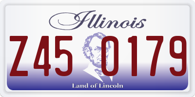 IL license plate Z450179