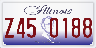 IL license plate Z450188